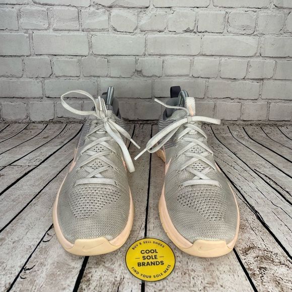 Nike Metcon Flyknit 2 training shoes. Women 6.5. Pink (salmon) and gray - Picture 4 of 8